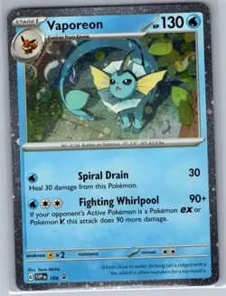 Vaporeon - (Cosmos Holo) 168 SV: Scarlet & Violet Promo - Pokemon Card - NM - Image 1