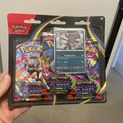Pokemon TCG: Phantasmal Flames Triple Blister Pack (Weavile) SWIRL🌀New & Sealed - Image 1