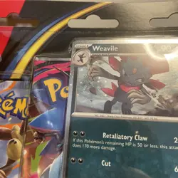 Pokemon TCG: Phantasmal Flames Triple Blister Pack (Weavile) SWIRL🌀New & Sealed - Image 2