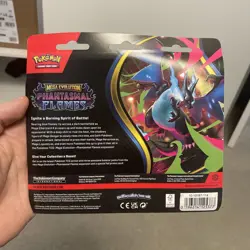 Pokemon TCG: Phantasmal Flames Triple Blister Pack (Weavile) SWIRL🌀New & Sealed - Image 4