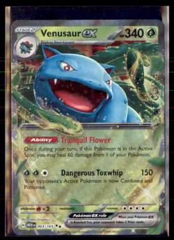 Pokemon Venusaur ex 003/165 Scarlet and Violet 151 - Image 1