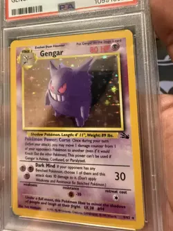 1999 Pokemon Fossil #5 Gengar - Holo PSA 9 - Image 2