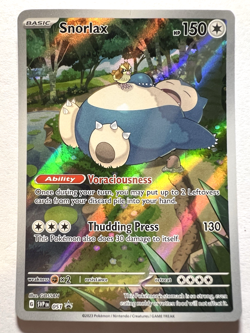 Pokemon 151 Snorlax 051 Black Star ETB Promo Full Art Holo See description. (#7) - Image 1