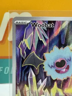 Woobat #119 IR Pokemon TCG 2025 SV White Flare Illustration Rare Near Mint NM - Image 4