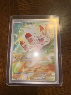 Pokemon TCG Scorbunny 225/217 Ascended Heroes Full Art Holo NM - Image 1