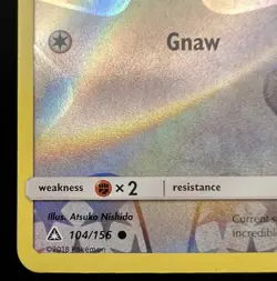 Pokemon TCG - EEVEE 104/156 - Reverse Holo - Sun & Moon: Ultra Prism (2018) - Image 5