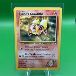 Pokemon Gym Heroes - Blaine's Growlithe 35/132 - Uncommon - Image 1