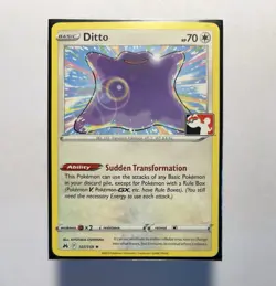Ditto Pokemon Prize Pack Series 3 Pokemon Promo Card NM Play Stamp - Image 1