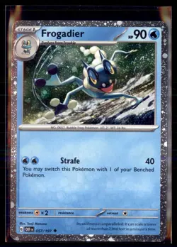 Pokemon Frogadier 057/197 SV03: Obsidian Flames Cosmo Holo Promo - Image 1