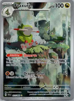 Fraxure 077/064 Shrouded Fable Pokemon TCG Holo Illustration Rare NM - Image 1