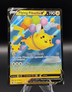 Flying Pikachu V 006/025 Celebrations Holo Pokemon - Image 1
