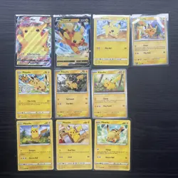 Pokemon Cards Pikachu Bundle Joblot Bundle 10x cards. Pikachu swsh062. NM - Image 1
