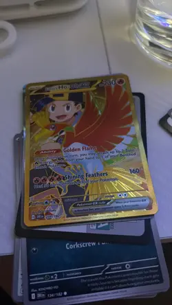 Pokemon Ethan's Ho-Oh EX Full Art Holo Fire 230 HP 239/182 Pokemon TCG Card - Image 1