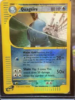 Quagsire Aquapolis Reverse Holo Rare 030/147 Pokemon - Image 1