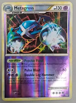 Metagross 4/95 HGSS Unleashed Reverse Holo Rare Pokemon TCG - MP - Image 1