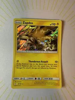 Pokemon TCG Zapdos Team Up 40/181 Holo Rare ✨⚡ - Image 2
