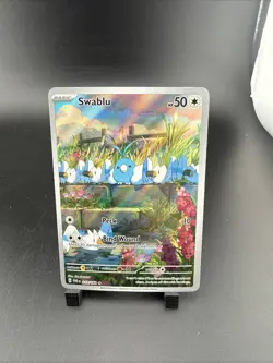 2023 Pokemon Swablu 213/182 Full Art Holo Illustration Rare - NM - Image 1