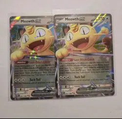 Pokemon Perfect Order POR Meowth GX 062/088 Holo Lot of 2 Cards Basic EX - Image 1