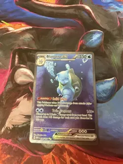 Pokemon TCG Blastoise ex 200/165 SV Scarlet & Violet 151 SIR Holo EN 330HP - Image 2