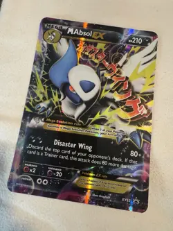 Mega Absol EX XY63 - XY Black Star Promo Holo JUMBO Pokemon Card - Image 1