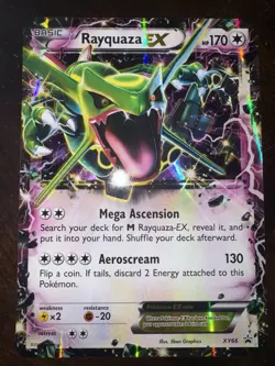 Rayquaza EX (XY69) Jumbo/Oversized Pokemon Card Holo - Image 1