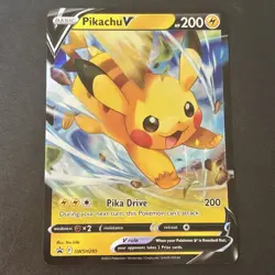 Pikachu V SWSH285 - Black Star Promo - Ultra Rare Holo Pokemon Card - Image 1