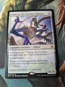 Ulamog The Ceaseless Hunger MTG Battle For Zendikar LP Magic Card - Image 2
