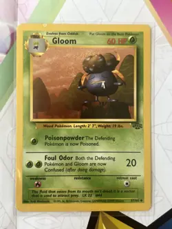 Gloom 37/64 - Uncommon - WoTC Vintage Jungle Set Pokemon Card - Image 1