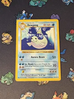 Pokemon Cards Dewgong 25/102 Base Set SHADOWLESS WOTC - (MP) - Image 1