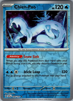 Chien-Pao 056/191 | Surging Sparks | Rare Reverse Holo NM Pokemon Card - Image 1
