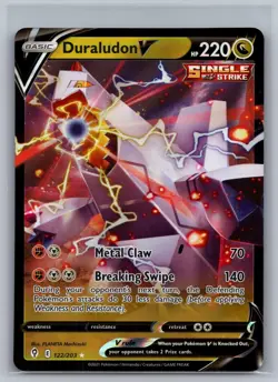 Duraludon V 122/203 Holo V Rare Evolving Skies Pokemon Near Mint - Image 1