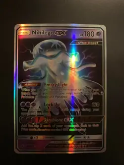 Pokemon TCG Nihilego GX Crimson Invasion 49/111 Holo Ultra Rare NM/M - Image 1