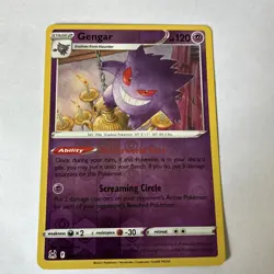 Gengar 066/196 Holo Rare Lost Origin Pokemon Reverse Holo Near Mint - Image 1