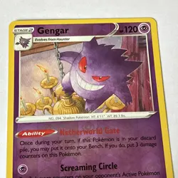 Gengar 066/196 Holo Rare Lost Origin Pokemon Reverse Holo Near Mint - Image 2