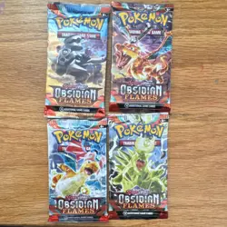 Pokemon TCG Obsidian Flames Booster Packs Lot of 4 English - Image 1