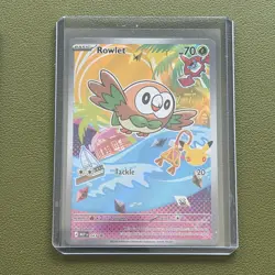Pokemon First Partner Illustration Series 1 Gen 7 Litten Popplio Rowlet - Image 4