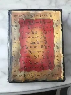 Yu-Gi-Oh! 4 pocket 20 page 🔥EGYPTIAN SIGN Binder WITH SILVER RARE CARDS (P157) - Image 1