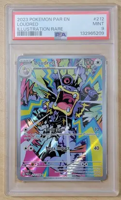 Loudred 2023 Pokemon Illustration RARE #212 - Paradox Rift - PSA 9 MINT!! - Image 1