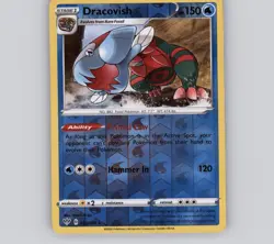 Dracovish 053/189 Reverse Holo R Darkness Ablaze NM Pokemon - Image 1