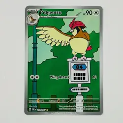 Pokemon Pidgeotto Illustration Rare Holofoil SV03: Obsidian Flames 208/197 - Image 1