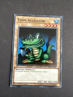 Yugioh! 1x Toon Alligator - LDS1-EN052 - Common - 1st Edition Near Mint - Image 1