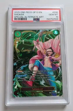 One Piece TCG Smoker OP10-30 PSA 10 Special Alternate Art OP13 - Image 1