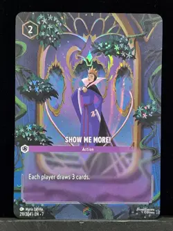 Disney Lorcana Show Me More! (Enchanted) 211/204 Archazia's Island Holo Card - Image 1