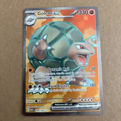 Pokemon Golem EX TCG Scarlet & Violet Holo Ultra Card 189/165 - Image 1
