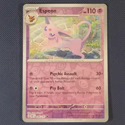 Espeon 086/197 - Obsidian Flames - Uncommon Reverse Holo Pokemon Card - NM - Image 1