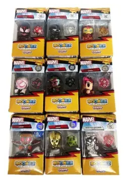 BOOMEZ MARVEL 3D CARD GAME WAVE 4 CHROME MINI FIGURES 9 DIFFERENT CHARACTERS C - Image 4
