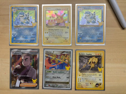 Pokemon Tcg Celebrations 14 Card Lot, Blastoise, Birthday Pikachu, Greninja Star - Image 2