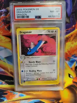 Pokemon Dragonair EX Dragon #14 Graded Card PSA 8 - Image 1