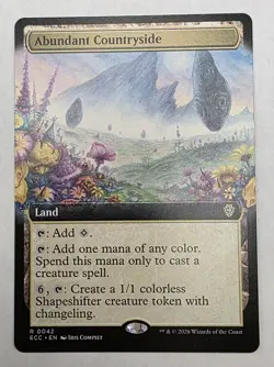 Abundant Countryside (Extended Art) Commander: Lorwyn Eclipsed Regular 0042 - Image 1