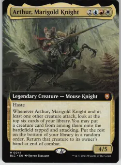 MTG TCG Arthur, Marigold Knight (Extended Art) M Commander: Bloomburrow 41 - Image 1